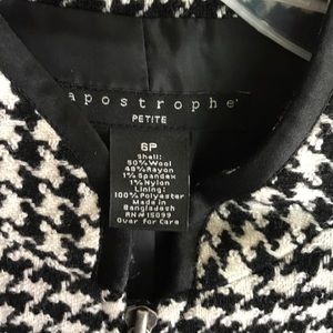 Apostrophe 6P Houndstooth Jacket 50% Wool